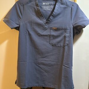 Figs XXS Space Gray Catarina Scrub Top